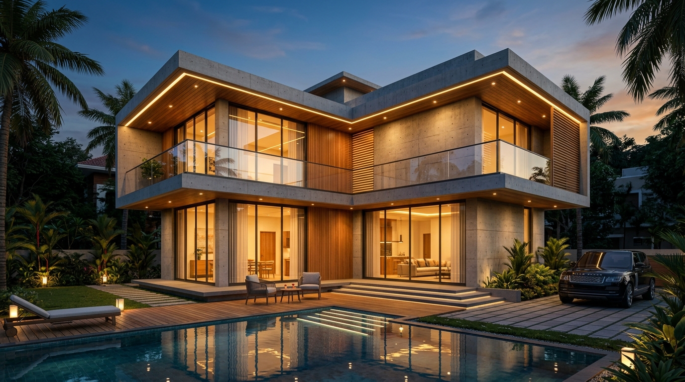 MJ Infra Luxury Villa Architecture